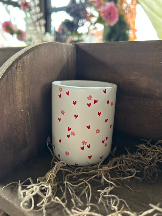 Cement Candle Hartjes
