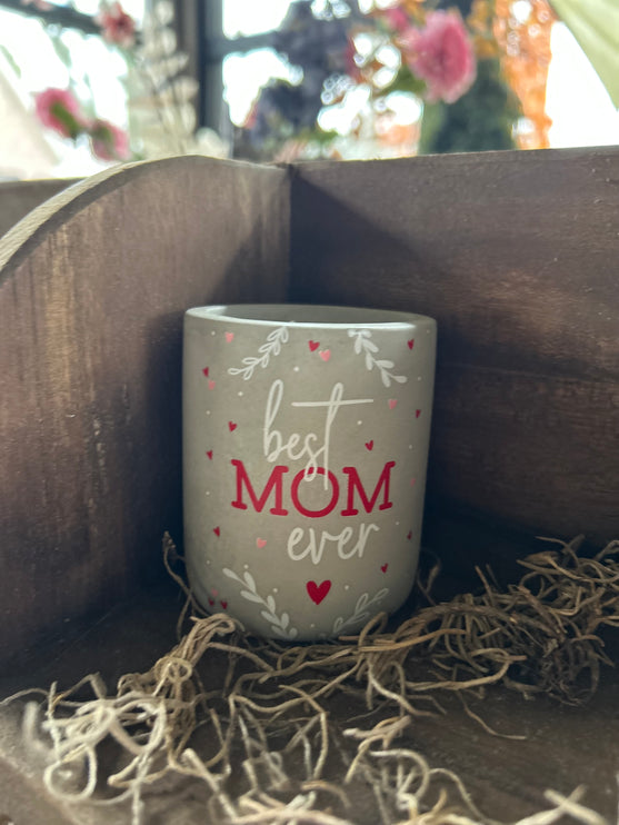 Cement candle Best Mom Ever