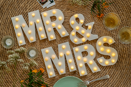 Licht letters a t/m z + getallen en symbolen