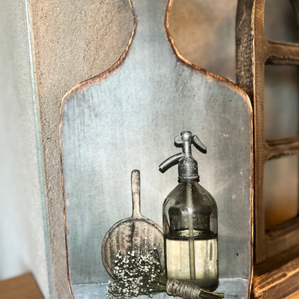 Houten plankje met print N