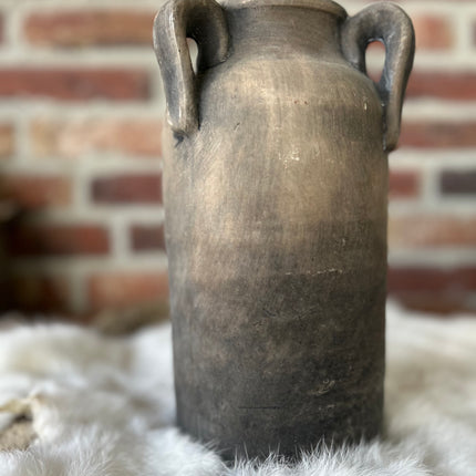 Vaas met handvat grey