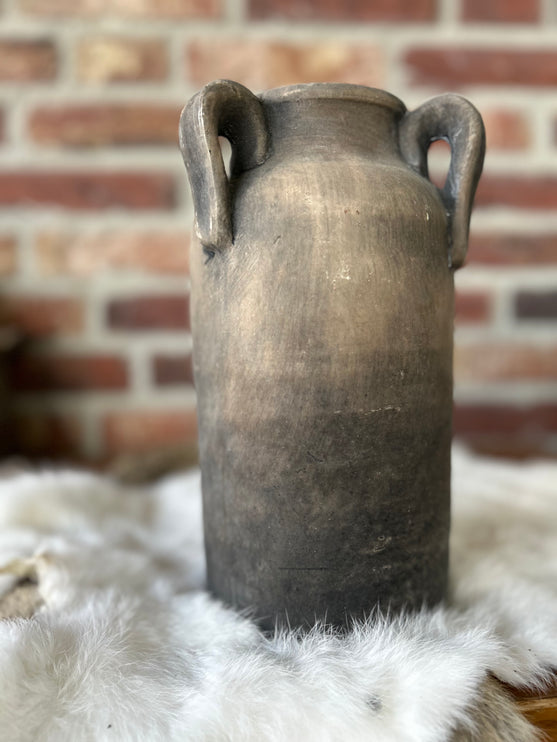 Vaas met handvat grey
