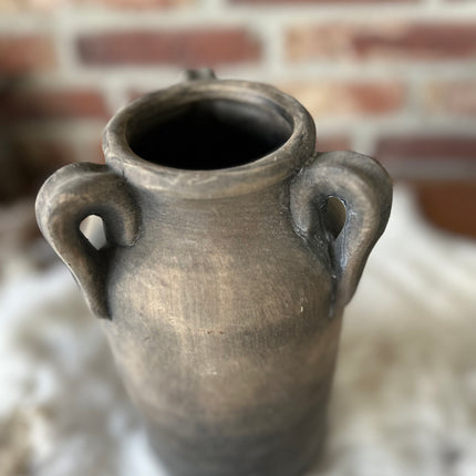 Vaas met handvat grey