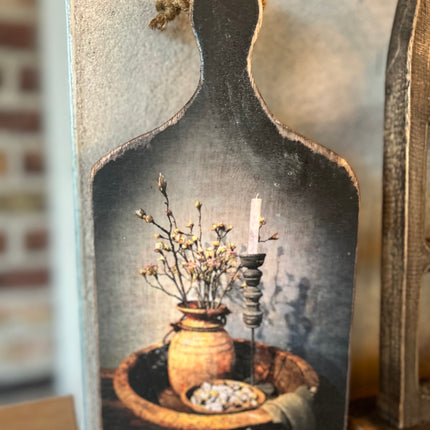 Houten plankje met print G