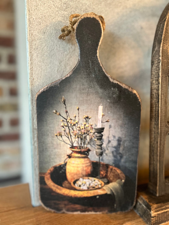 Houten plankje met print G