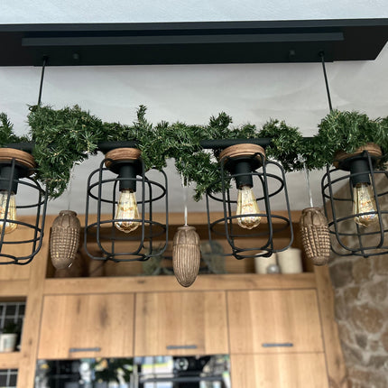 Houten Pegel - gestreept