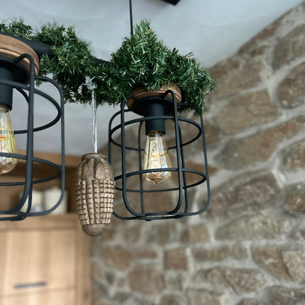 Houten Pegel - gestreept