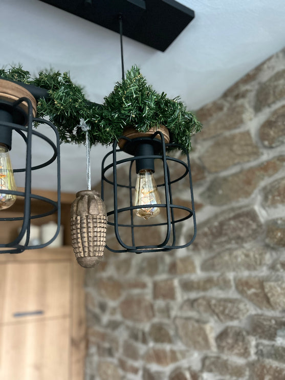 Houten Pegel - gestreept