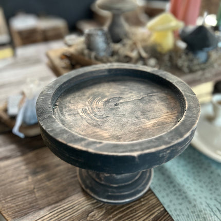Houten plateau rond - Darkbrown