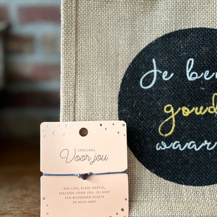 Cadeau Tas Je bent goud waard - Bedankt je bent fantastisch