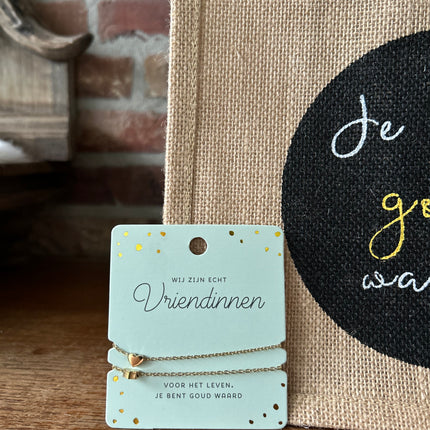 Cadeau Tas Je bent goud waard - You are my BFF