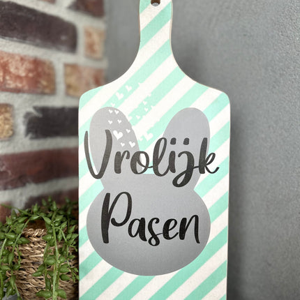 Serveerplankje  Vrolijk Pasen - 35 cm