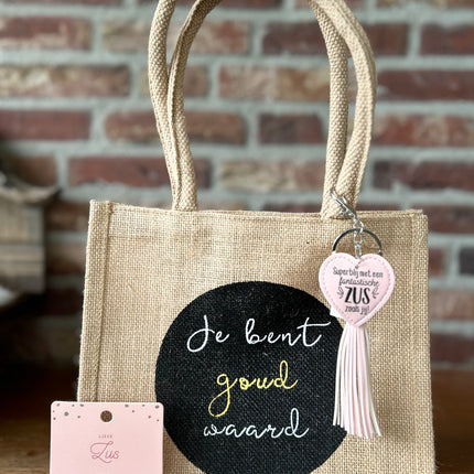 Cadeau Pakket Je bent goud waard - Superblij met een fantastische zus zoals jij