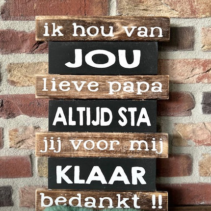 Tekstbord Papa