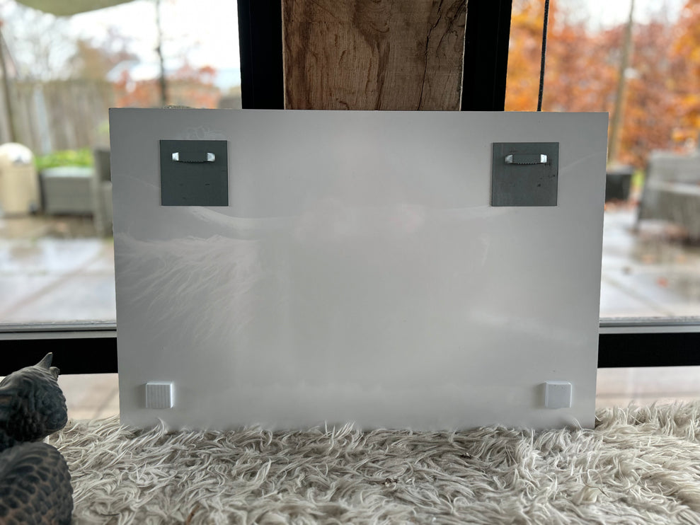 Glasschilderij schotse hooglander donker