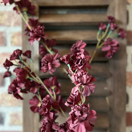 Zijden bloem Blossom Borgondy