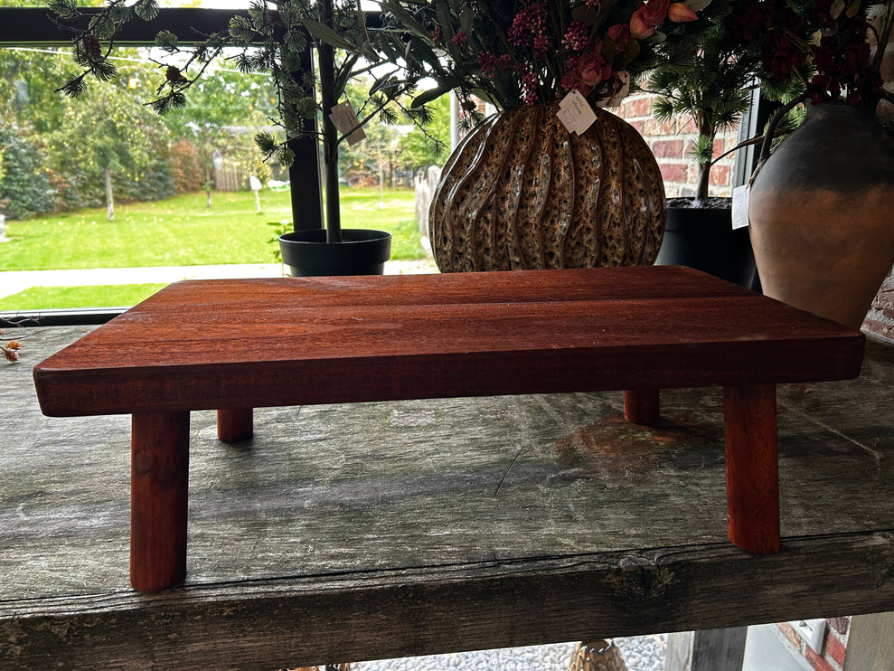 Houten Plateau XL Rood/Bruin