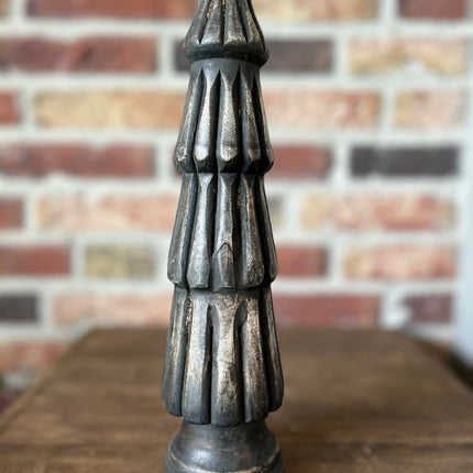 Decoratieve kegelvormig houten kerstboomje 1