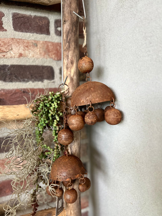 Decoratieve Roestige Metalen hangbel L