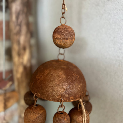 Decoratieve Roestige Metalen hangbel L