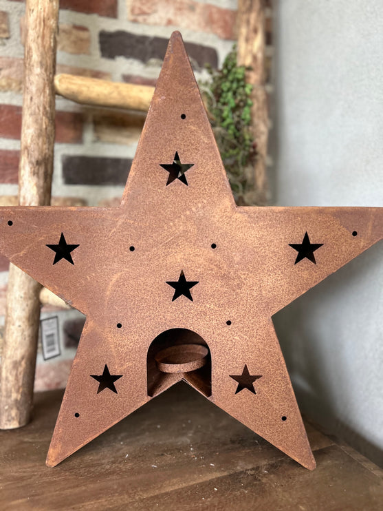 Voordeel Set van 3 X Mas Star S-M-L - Waxinehouder