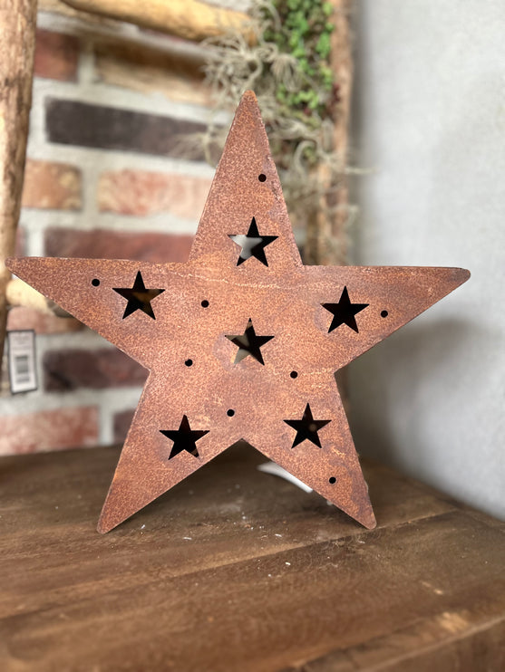 X mas Star Roest M - Waxinehouder