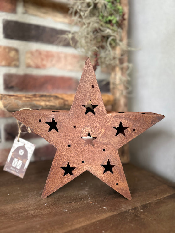 X mas Star Roest S - Waxinehouder
