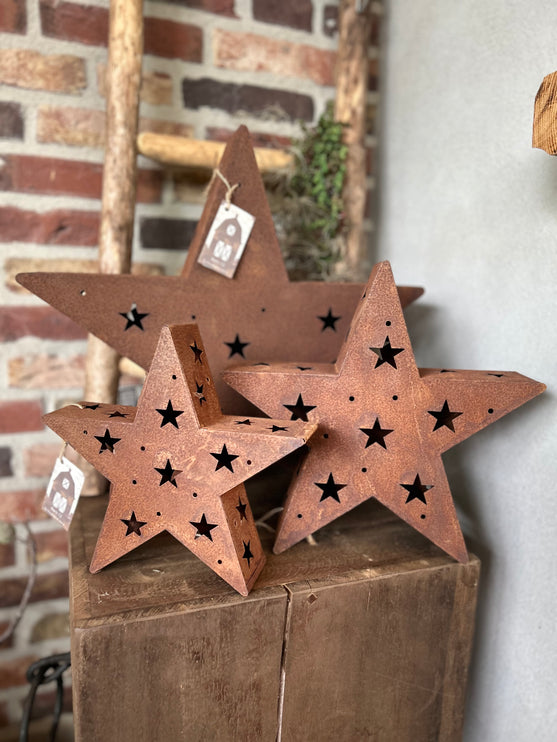 X mas Star Roest S - Waxinehouder