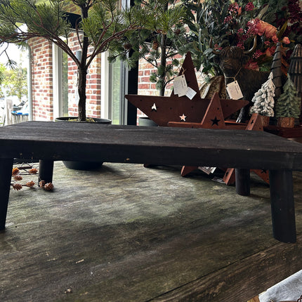 Houten Plateau XL Bruin-zwart