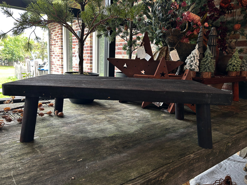 Houten Plateau XL Bruin-zwart