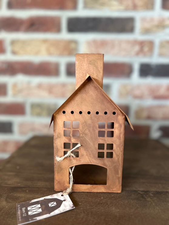 Metalen huisje Roest