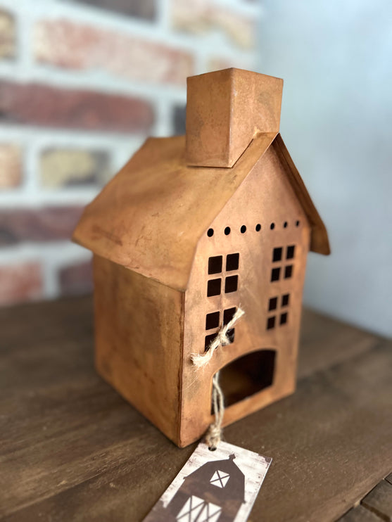 Metalen huisje Roest