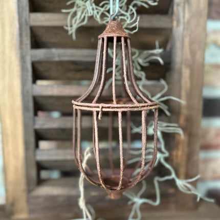 Stoere roestkleurige hanger