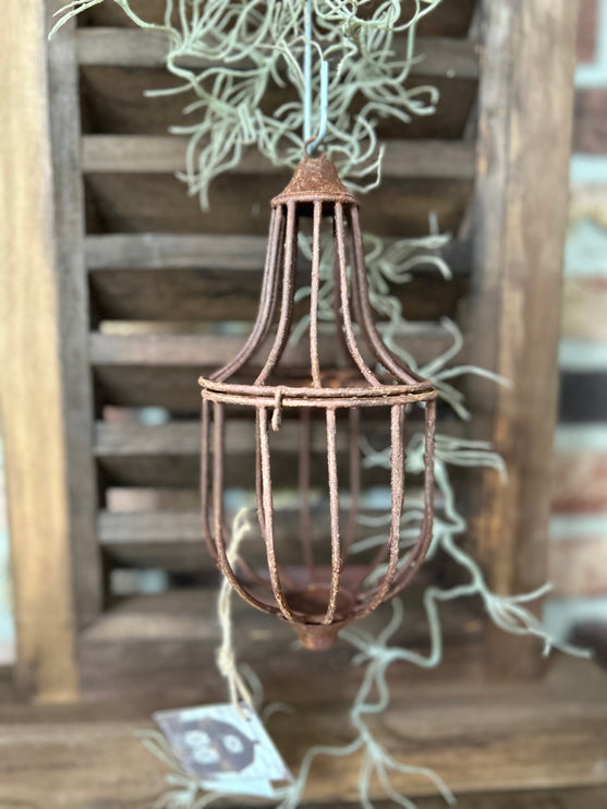 Stoere roestkleurige hanger