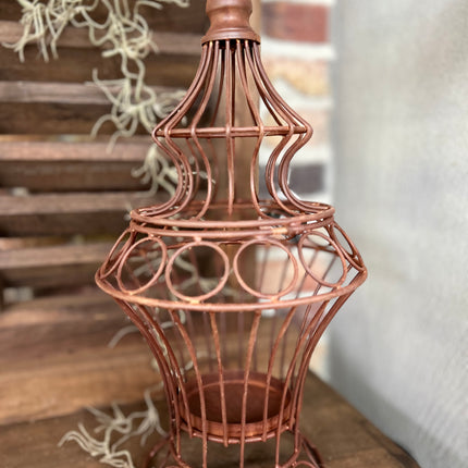 Roestbruin metalen decoratie-ornament