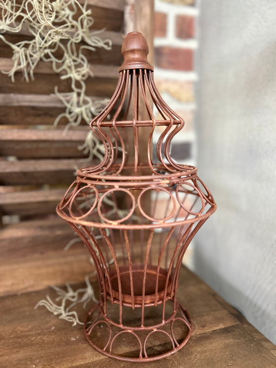 Roestbruin metalen decoratie-ornament