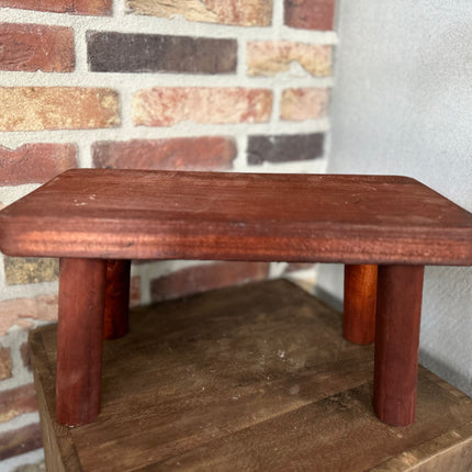 Houten plateau S Rood-Bruin