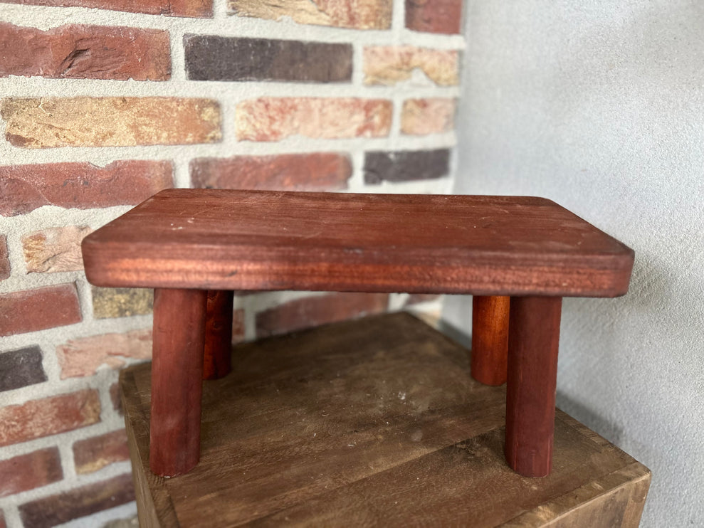 Houten plateau S Rood-Bruin