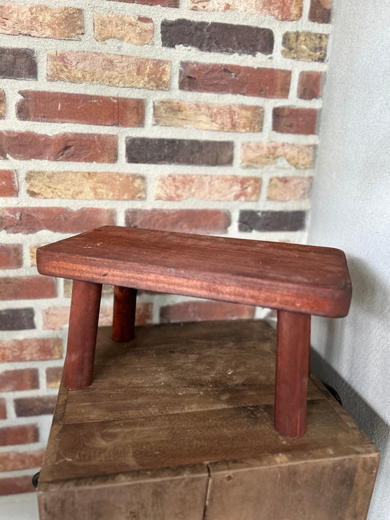 Houten plateau S Rood-Bruin