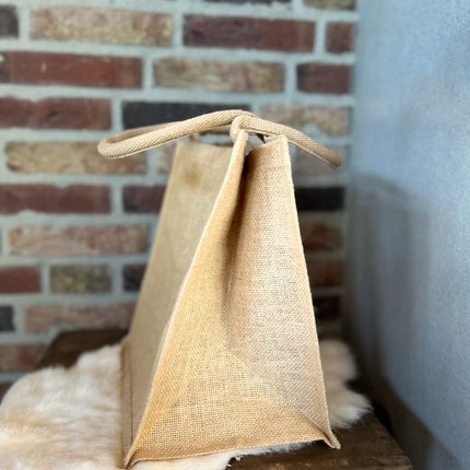 Jute tas met hengsels - Een tasje vol liefde