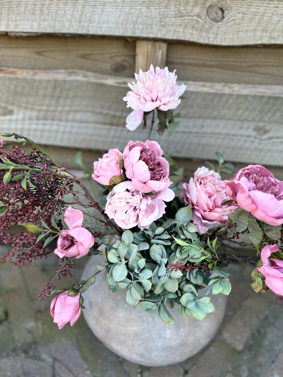 Kruik XXL compleet  met Bloemen