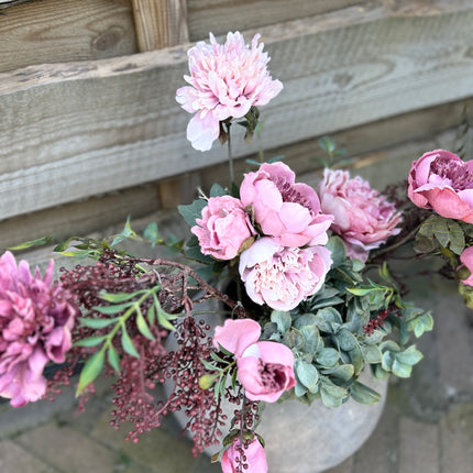 Kruik XXL compleet zoals op de foto met Bloemen
