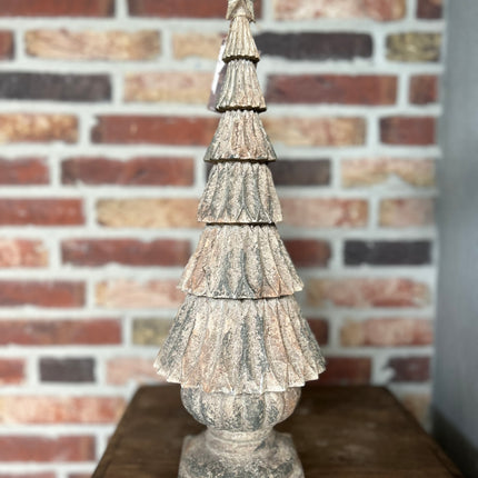 Kerstboom van steen