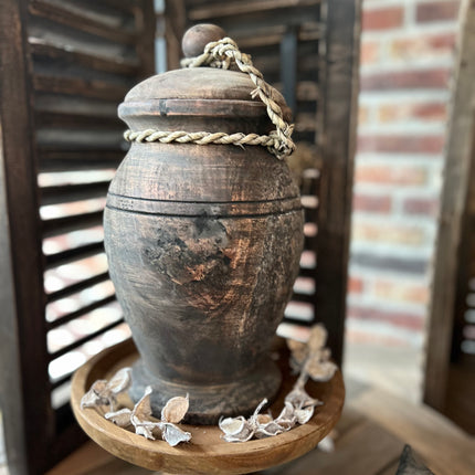 Authentieke Nepalese pot - Hout