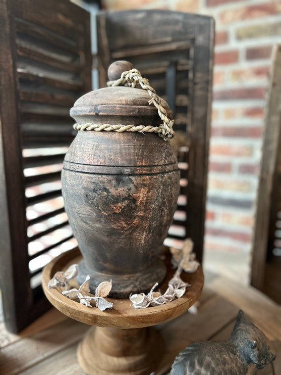 Authentieke Nepalese pot - Hout