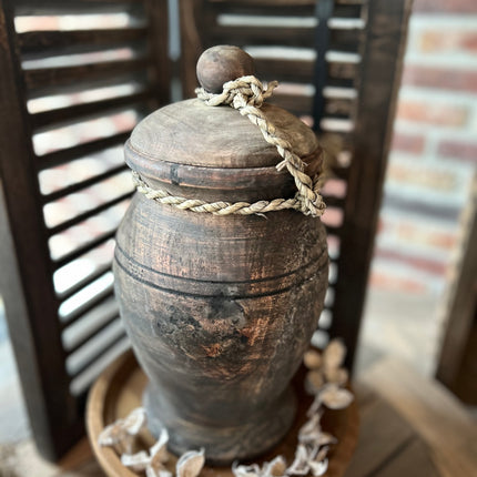 Authentieke Nepalese pot - Hout