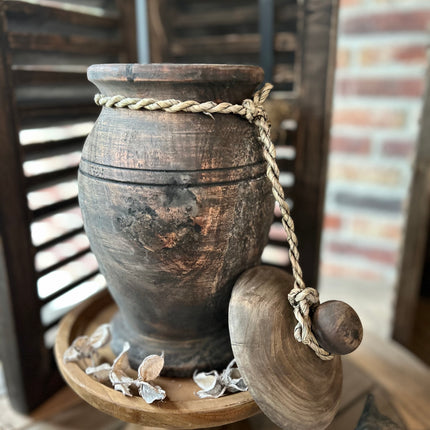 Authentieke Nepalese pot - Hout