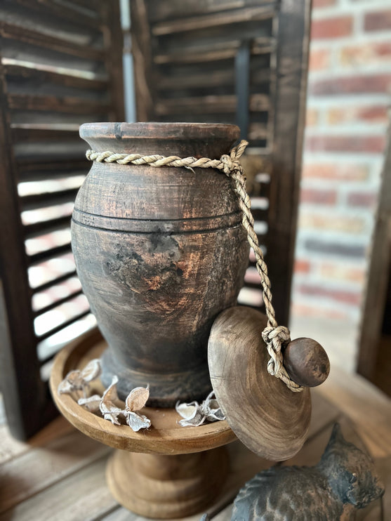 Authentieke Nepalese pot - Hout