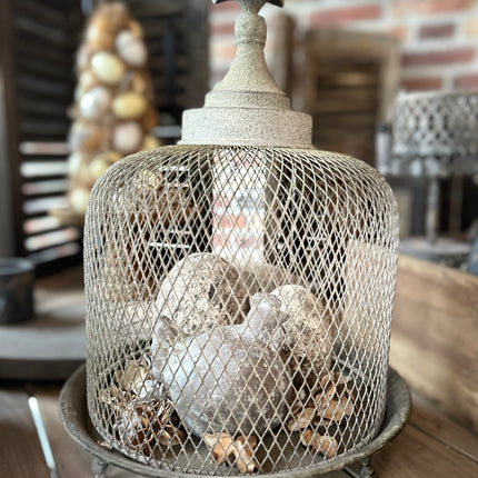 Ijzeren stolp L compleet met decoratie