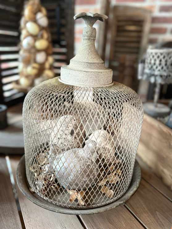 Ijzeren stolp L compleet met decoratie